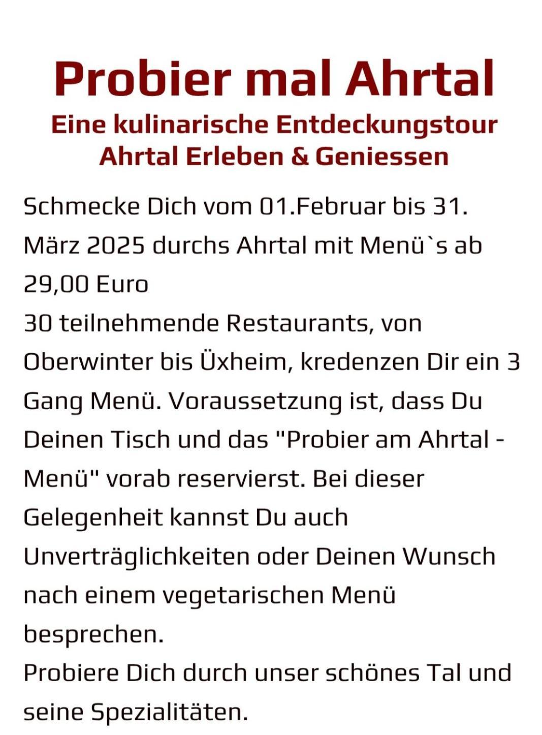 Ahrtal Vier Sterne Alexandra Weiler Harmonie Apartment Bad Neuenahr-Ahrweiler
